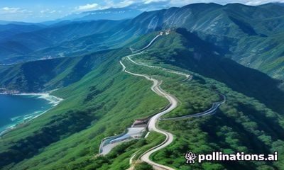 韩国热门电视剧拍摄现场，导演与演员在首尔现代化街道布景中沟通，摄影机轨道架设完毕，韩剧制作现场专业感十足